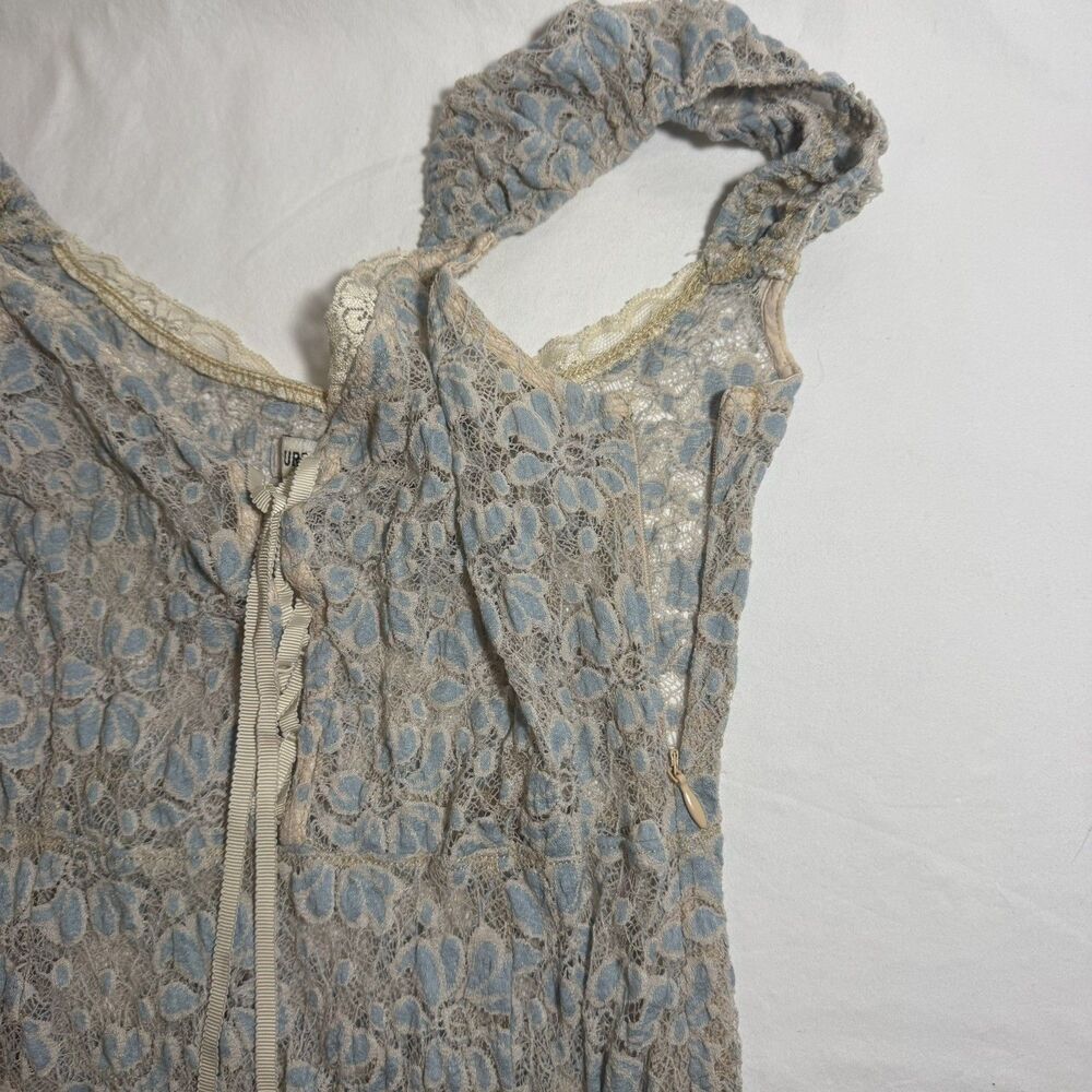 Kimchi Blue Iris Lace Floral Midi Dress Light Blue Cottagecore Romantic Small - Picture 5 of 7